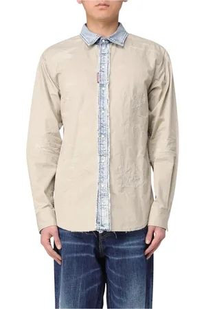 Dsquared2 Skjorte, Herre, , M, Denim, Denim Detalje Skjorte
