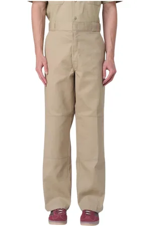 Dickies Bukser, Herre, Grøn, W36, Afslappede Straight Leg Bukser i Khaki