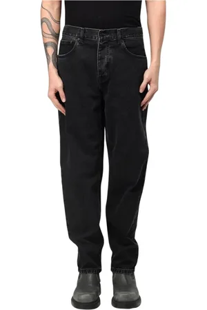 Carhartt Jeans, Herre, Sort, W30, Bomuld, Sorte Regular Fit Jeans til Mænd