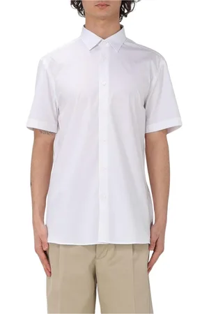 Burberry Skjorte, Herre, Hvid, XL, Bomuld, Klassisk Hvid Polo Skjorte