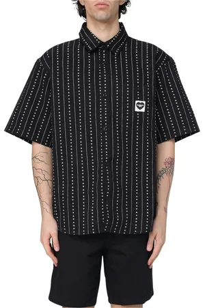 Carhartt Skjorte, Herre, Sort, XS, Uld, Sort Button-Up Skjorte til Mænd