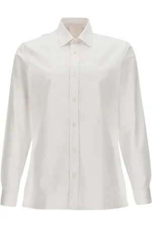 Givenchy Skjorte, Herre, Hvid, L, Bomuld, Klassisk Poplin Skjorte i Hvid