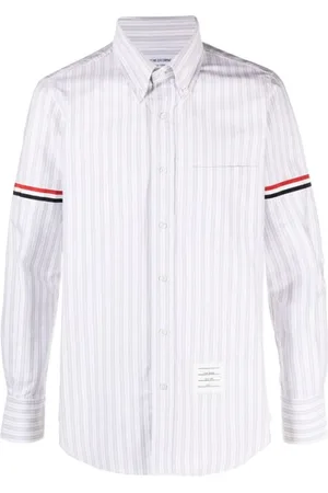 Thom Browne Skjorte, Herre, Hvid, XL, Uld, Moderne Skjorter til Mænd