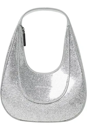 Chiara Ferragni Taske, Dame, Grå, ONE SIZE, Uld, Sølv Glitter Skuldertaske