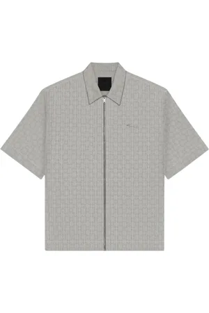 Givenchy Skjorte, Herre, Grå, L, Uld, Grå Polo Skjorte Stilfuldt Design