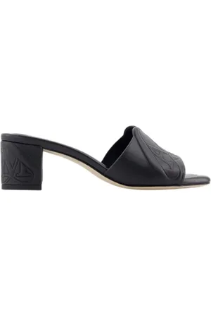 Alexander McQueen Sko, Dame, Sort, 39 EU, Tyl, Laeder sandaler