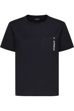 Dondup Top, Dame, Blå, S, Blå Crewneck T-shirts og Polos