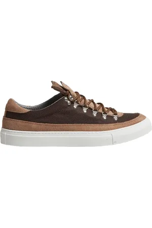 Diemme Sko, Herre, Brun, 42 EU, Læder, Klassisk Sporty Sneaker i Taupe Stof