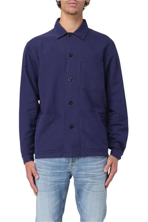 Ralph Lauren Skjorte, Herre, Blå, 2XL, Bomuld, Klassisk Blå Skjortejakke til Mænd