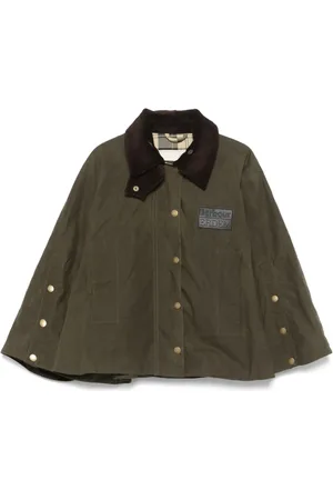 Barbour Jakke, Dame, Grøn, 2XS, Khaki Vendbar overtøj med trykknaplukning