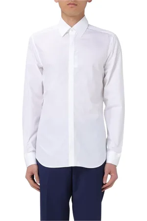 corneliani Skjorte, Herre, Hvid, 5XL, Bomuld, Klassisk Pasform Hvid Skjorte