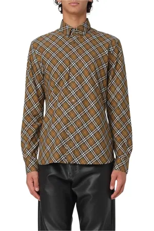 Burberry Skjorte, Herre, , XL, Uld, Langærmet Skjorte Stilfuld Behagelig