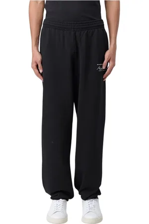 MARTINE ROSE Bukser, Herre, Sort, S, Bomuld, Sorte Signatur Sweatpants
