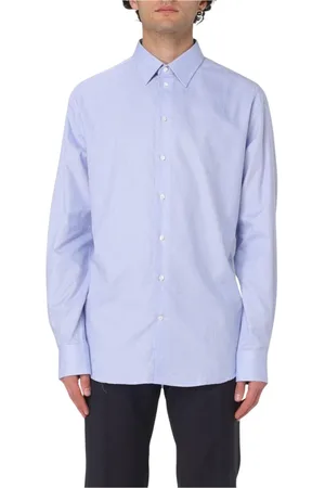Emporio Armani Skjorte, Herre, Blå, L, Bomuld, Moderne Blå Skjorte