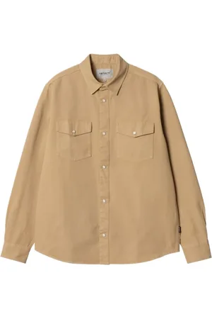 Carhartt Skjorte, Herre, Brun, M, Bomuld, Santa Fe Skjorte