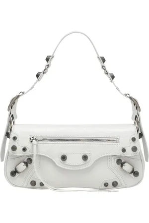Balenciaga Taske, Dame, Hvid, ONE SIZE, Uld, Lille skuldertaske Le Cagole