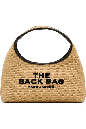 Marc Jacobs Taske, Dame, , ONE SIZE, Bomuld, Elegant Vævet Faux-Raffia Håndtaske