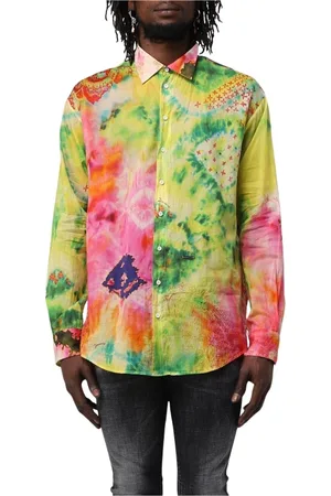 Dsquared2 Skjorte, Herre, Flerfarvet, M, Bomuld, Rød Paisley Skjorte Langærmet