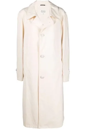 Maison Margiela Frakke, Dame, Hvid, XS, Bomuld, Hvid Bomuld Frakke Aw23