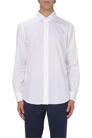 MAZZARELLI Skjorte, Herre, Hvid, 3XL, Bomuld, Tidløs hvid skjorte