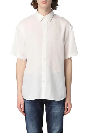 Emporio Armani Skjorte, Herre, , L, Silke Kortærmet Skjorte