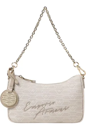 Emporio Armani Taske, Dame, , ONE SIZE, Uld, Denim Logo Skuldertaske Kvinder