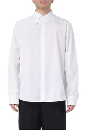 VALENTINO Skjorte, Herre, Hvid, M, Bomuld, Klassisk Hvid Poplin Skjorte