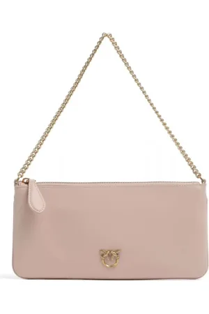Pinko Taske, Dame, Lyserød, ONE SIZE, Uld, Silk Calfskin Horizontal Flat Taske