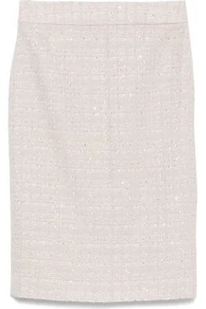 Emporio Armani Nederdel, Dame, , S, Eksklusiv Nederdel med Lurex Detaljer