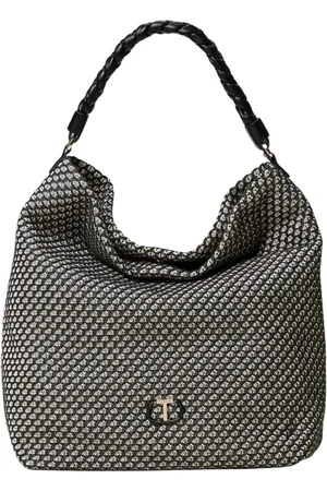 Twin-Set Taske, Dame, Sort, ONE SIZE, Uld, Sort Vævet Hobo Taske
