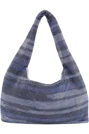 KARA Taske, Dame, Lilla, ONE SIZE, Uld, Elegant Krystal Skuldertaske