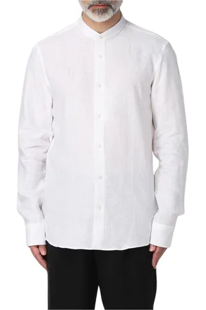 HUGO BOSS Skjorte, Herre, Hvid, 2XL, Hvid Mandarin Krave Skjorte