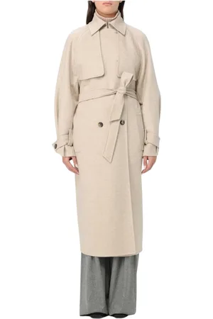 Max Mara Frakke, Dame, , 2XS, Uld, Kashmir Trenchcoat Bælte Uld