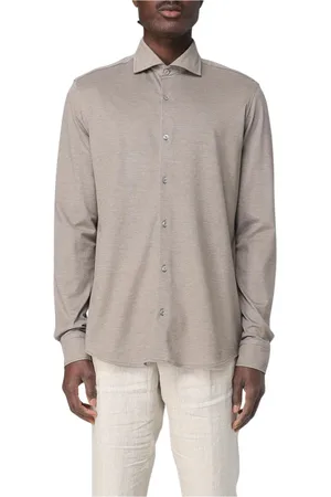 Paul & Shark Skjorte, Herre, , 2XL, Blå Strik Langærmet Skjorte
