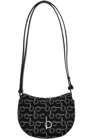 Burberry Taske, Dame, Sort, ONE SIZE, Uld, HalfMoon Skuldertaske