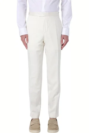 HUGO BOSS Bukser, Herre, Hvid, XL, Hvide Straight-Leg Bukser