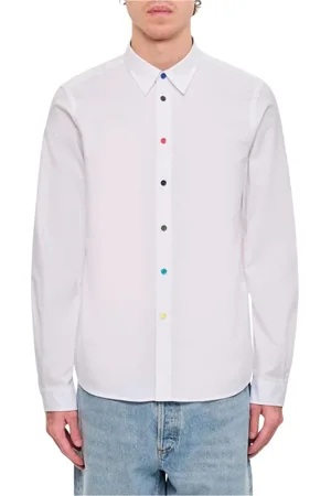 Paul Smith Skjorte, Herre, Hvid, XL, Bomuld, Hvidt knappeskjorte
