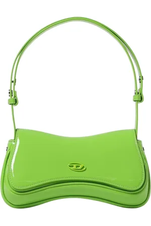 Diesel Taske, Dame, Grøn, ONE SIZE, Læder, Grøn Patentlæder Saddle Bag