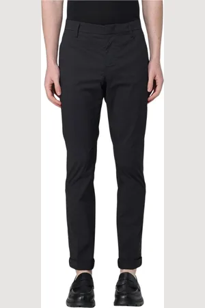 Dondup Bukser, Herre, Sort, W33, Klassiske Slim-Fit Beige Bukser