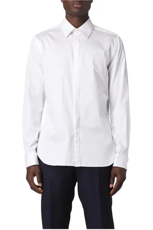 corneliani Skjorte, Herre, Hvid, M, Bomuld, Klassisk Hvid Skjorte