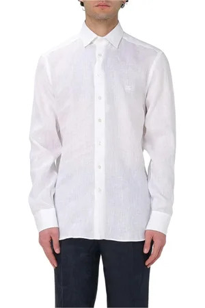 Etro Skjorte, Herre, Hvid, 4XL, Elegant Langærmet Skjortekjole