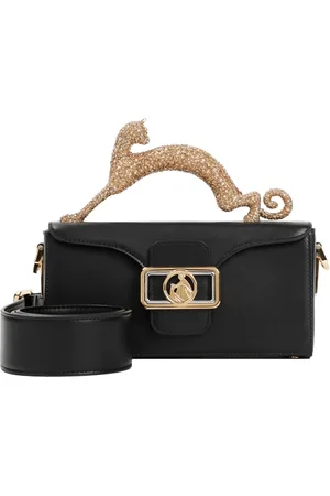 Lanvin Taske, Dame, Sort, ONE SIZE, Uld, Sort Kattehåndtaske