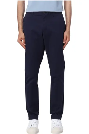 Michael Kors Bukser, Herre, Blå, W38, Bomuld, Blå Straight-Leg Chinos til Mænd