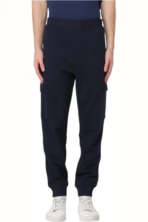 HUGO BOSS Bukser, Herre, Blå, S, Uld, Blå Cargo Bukser Casual Stil