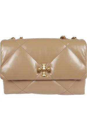 Tory Burch Taske, Dame, , ONE SIZE, Læder, Diamantquiltet Taupe Læder Shopper