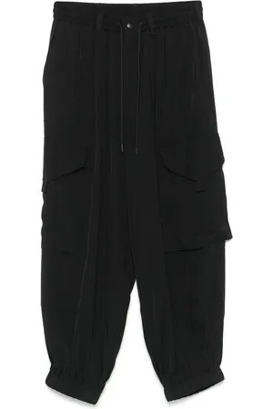 Y-3 Bukser, Herre, Sort, L, Sorte Cargo Bukser med Elastiske Detaljer