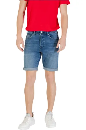 Replay Shorts, Herre, Blå, W34, Bomuld, Essentielle Bermuda Shorts til Sommeren