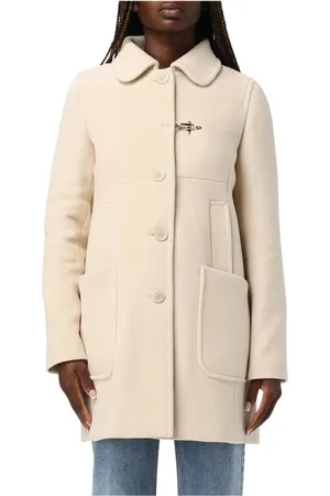 FAY Frakke, Dame, Hvid, M, Uld, Elegant Uldfrakke