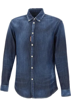 Dsquared2 Skjorte, Herre, Blå, S, Denim, Denimskjorte