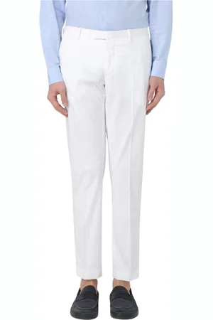 PT Torino Bukser, Herre, Hvid, XL, Bomuld, Beige Slim Fit Bomuld Bukser